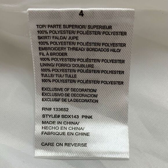 Purple Rose Toddler Size 4 Girls Floral Embroidered Dress - Picture 10 of 12